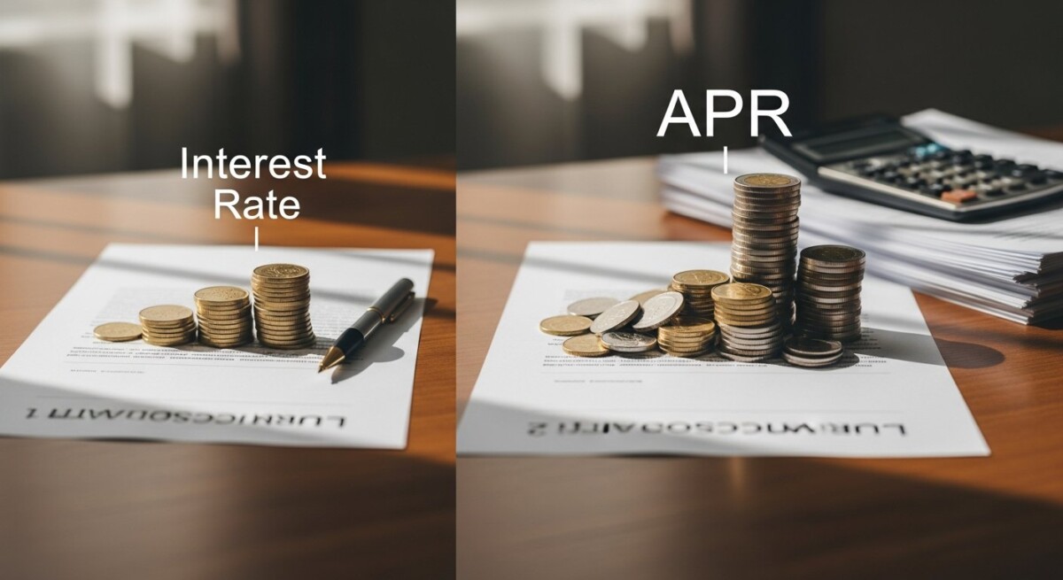 what is the difference between apr and interest rate on a home loan